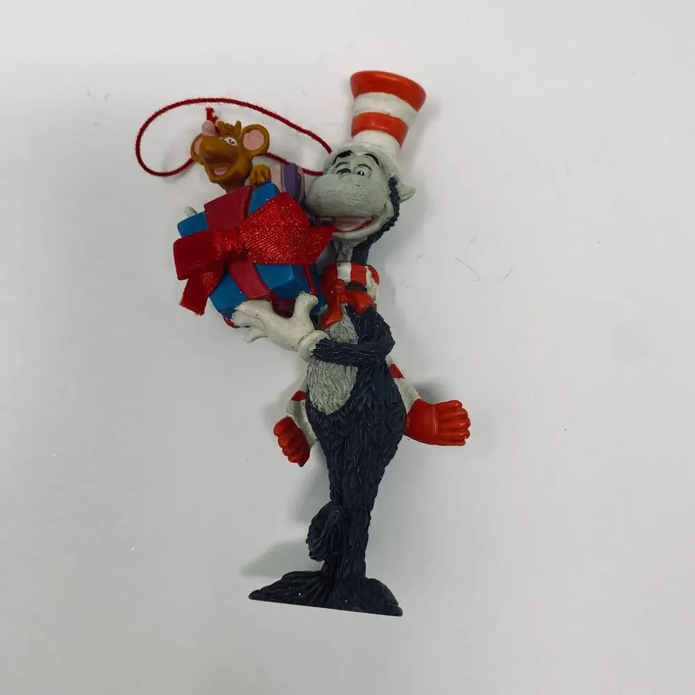 Cat in the Hat and Whozit Dr. Seuss holiday Christmas ornament 1997